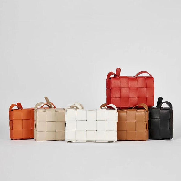 SQUARE WOVEN CROSSBODY BAG - 4 COLORS