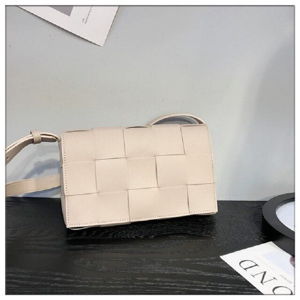 SQUARE WOVEN CROSSBODY BAG - 4 COLORS