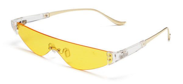 RIMLESS CAT EYE SPECS