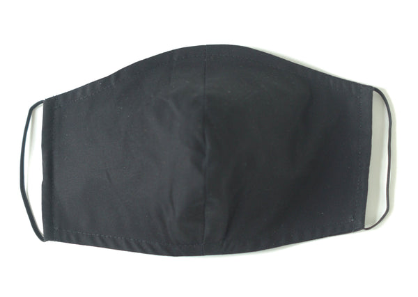 SOLID BLACK FACE MASK